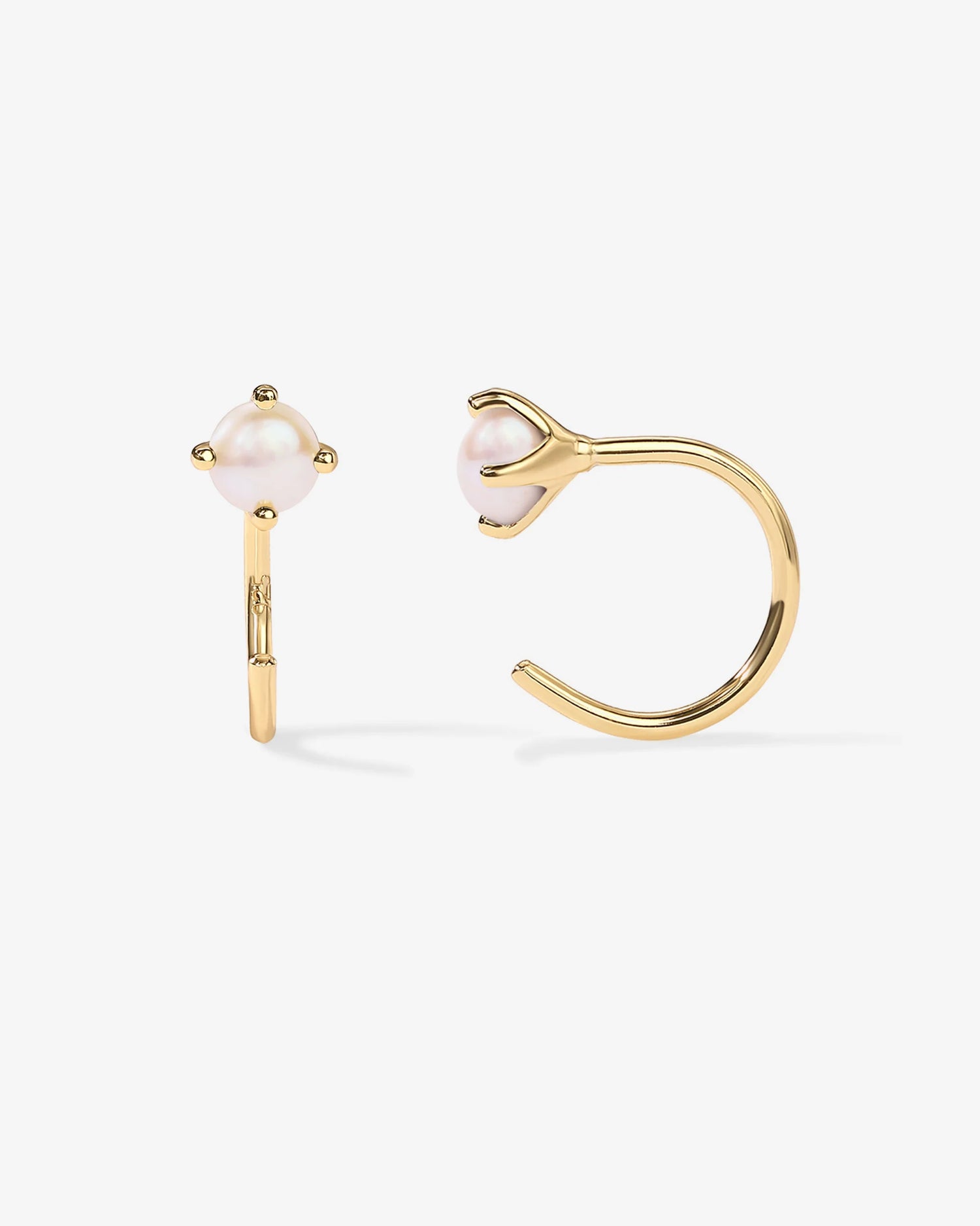 Radmohn jewelers boho colored half hoop earrings in sterling silver with colored cubic zirconia