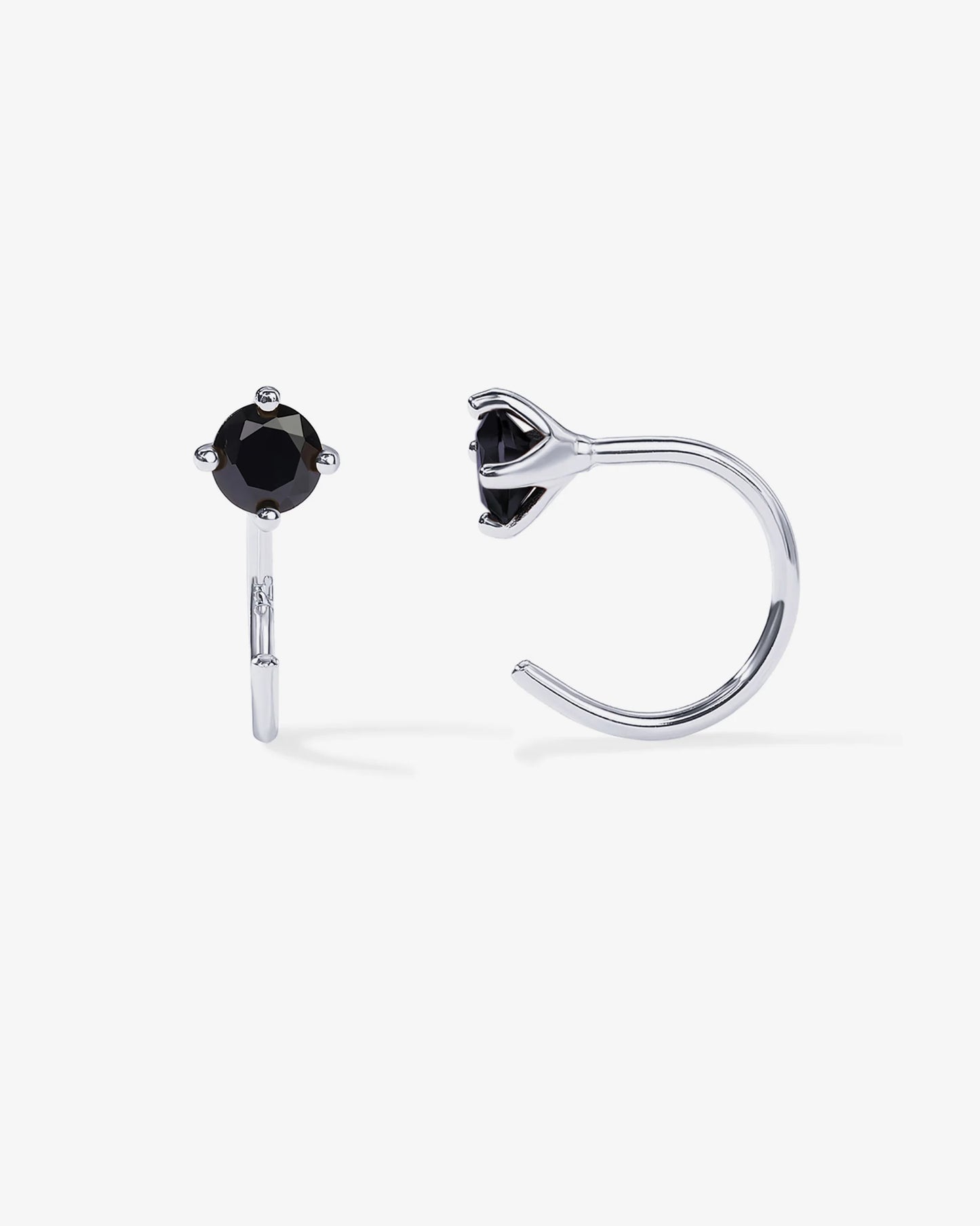 Radmohn Jewelers Boho Colored Half Hoop Huggie Earrings - 925 Sterling Silver