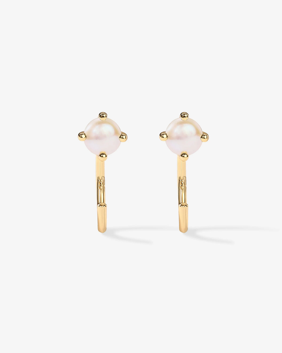 Boho Colored Half Hoop Huggie Earrings - Gold & Rhodium Plated over Brass - product image