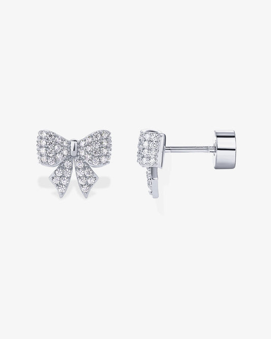 Radmohn Jewelers Coquette Bow Stud Earrings - 14K Gold Plated Flat Back
