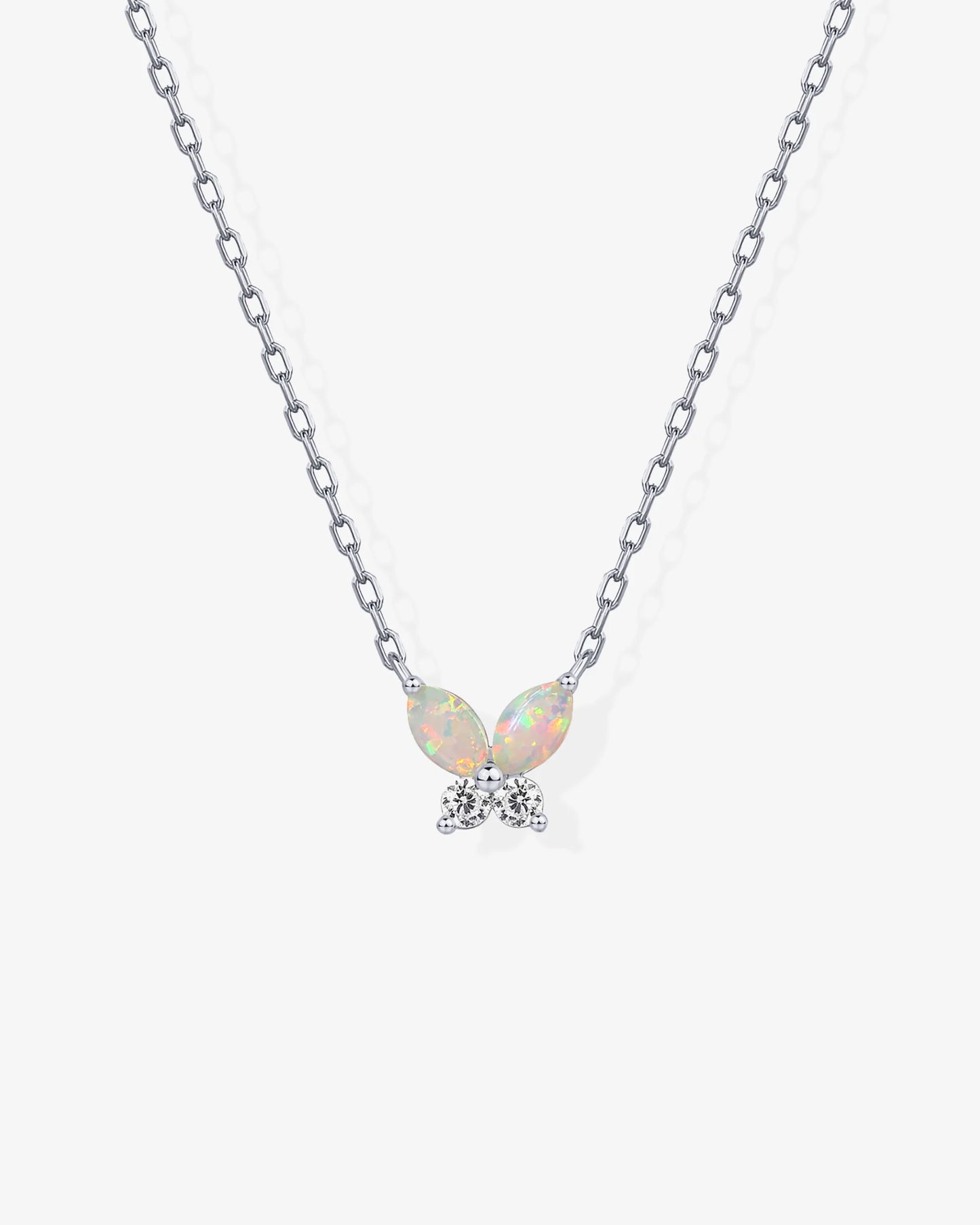 Radmohn Jewelers Butterfly Pendant Necklace - 14K Gold Plated CZ
