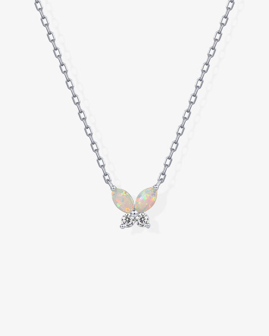 Radmohn Jewelers Butterfly Pendant Necklace - 14K Gold Plated CZ