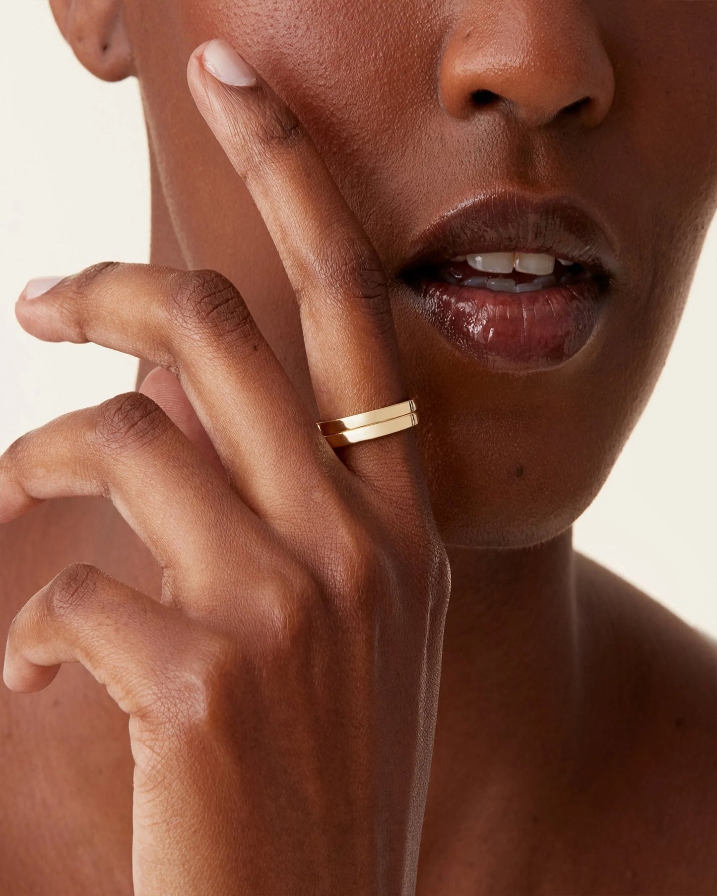 Radmohn Jewelers Minimalist Stacker Ring - 14K Gold Plated