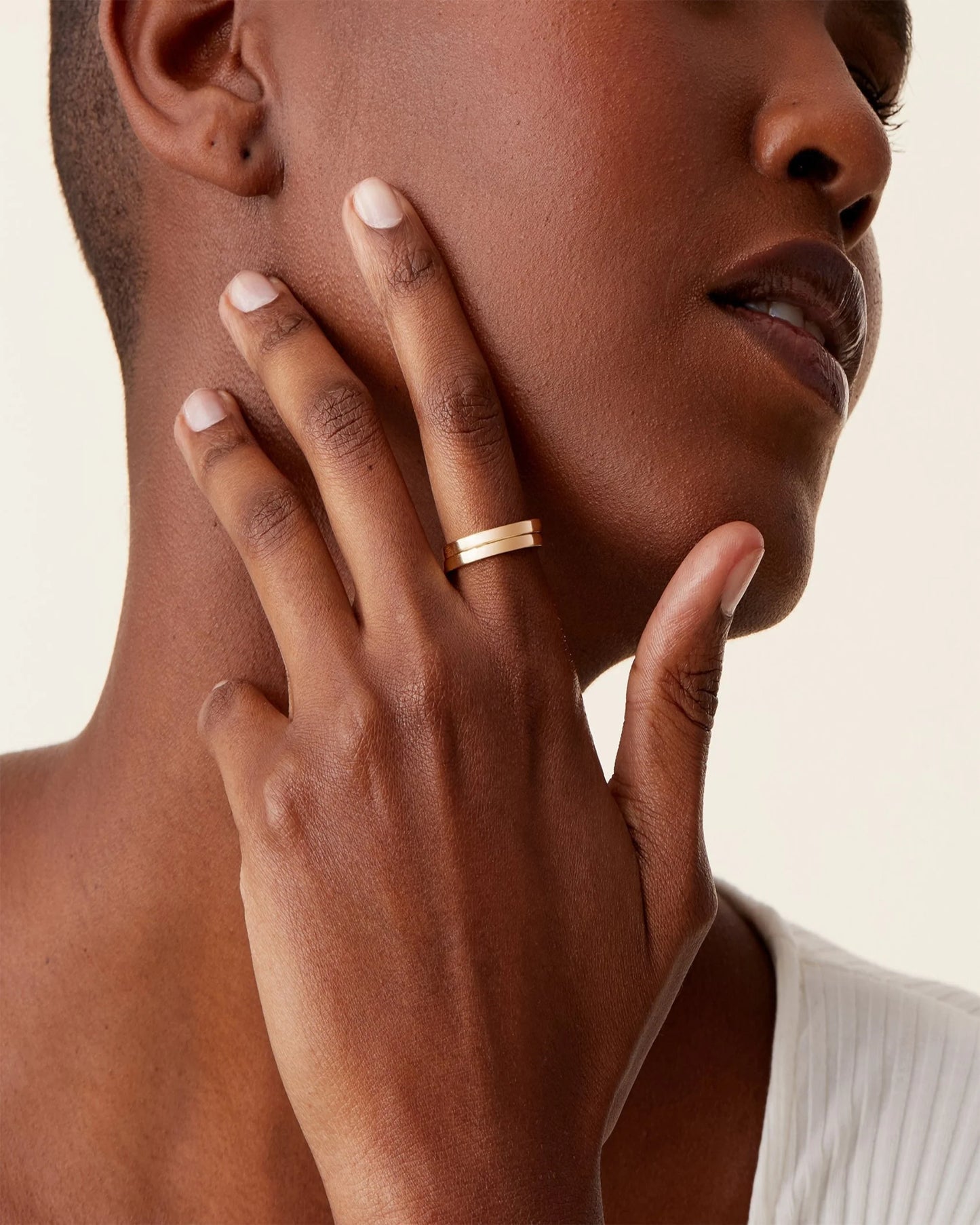 Radmohn Jewelers Minimalist Stacker Ring - 14K Gold Plated