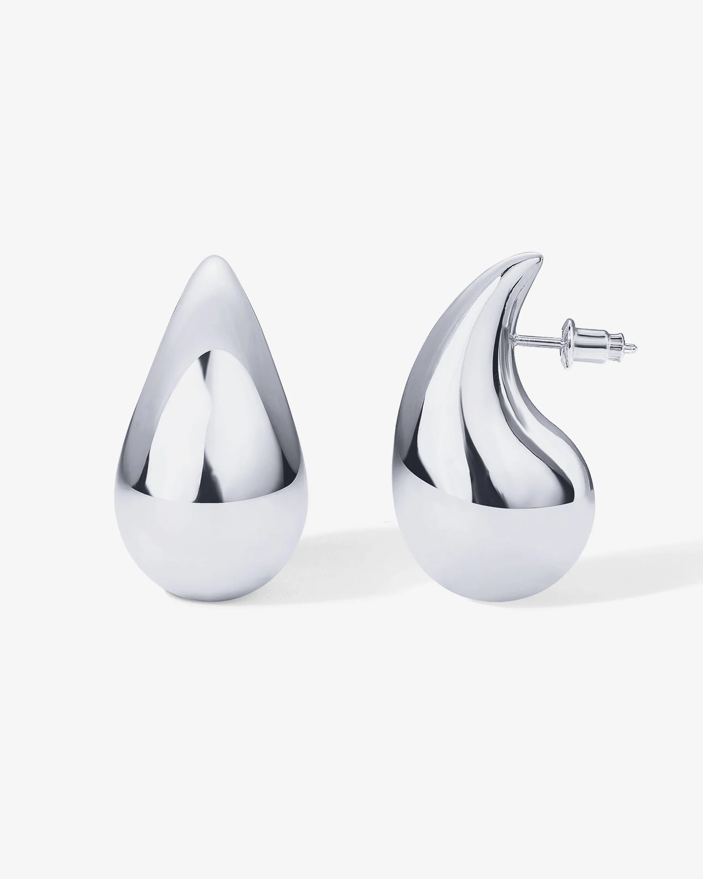 Radmohn Jewelers Teardrop Hoop Earrings - Chunky Lightweight Gold/Silver Plated