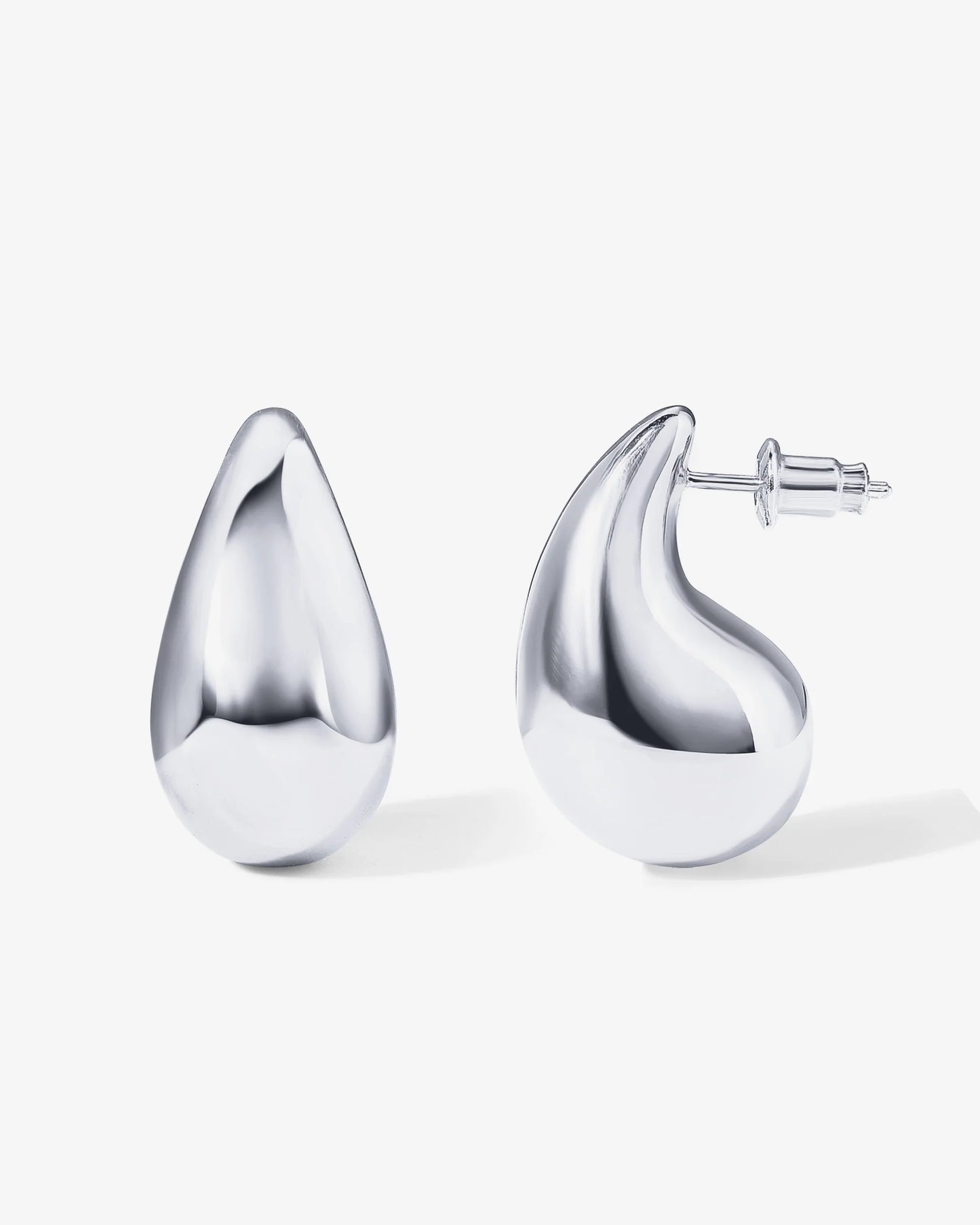 Radmohn Jewelers Teardrop Hoop Earrings - Chunky Lightweight Gold/Silver Plated